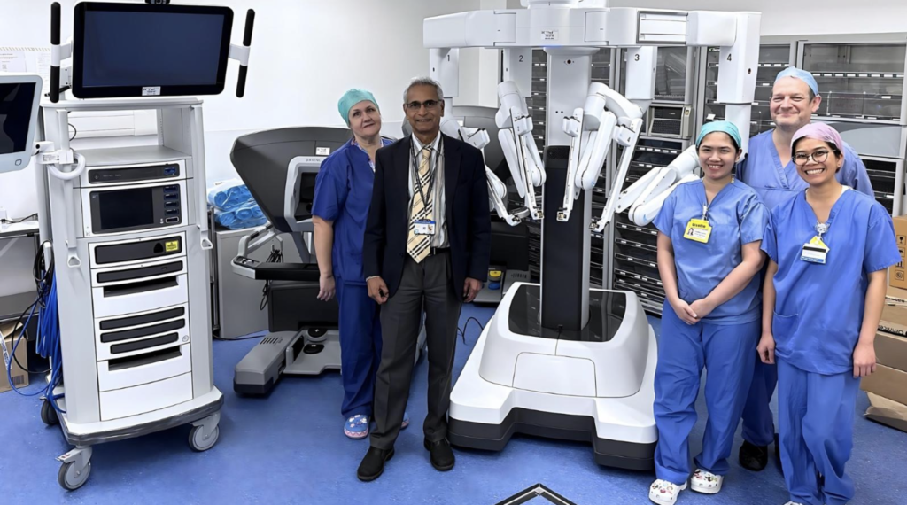 A new robot has arrived at Royal Surrey NHS Foundation Trust in a bid to help deal with an increase in demand for surgery.