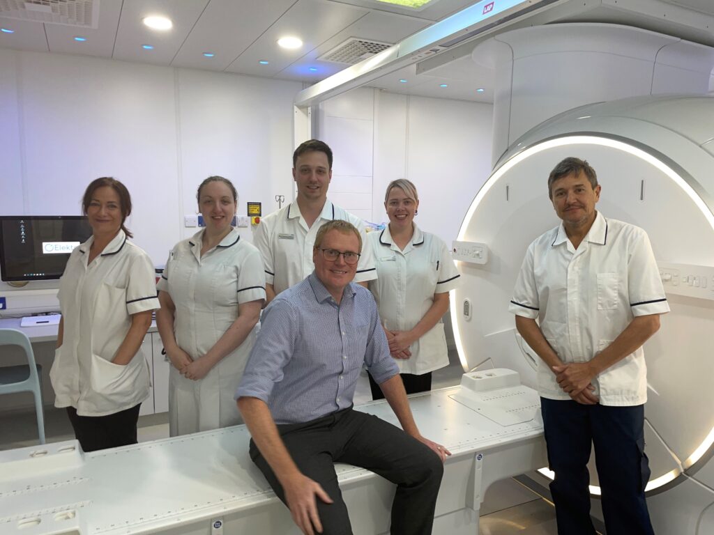 The Oncology colleagues at Leeds Teaching Hospitals NHS Trust who will be using new advanced technology initiatives to improve radiotherapy treatment planning enabled by Philips MRI Sim scanner.