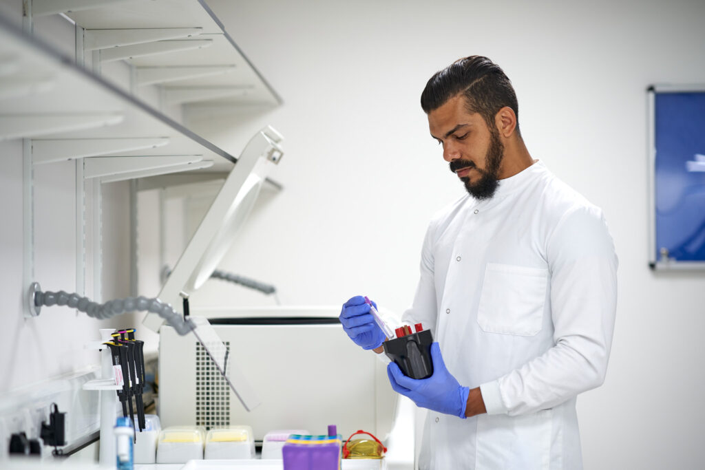 Dr Lucas Souza, Dubrowsky Regenerative Medicine Laboratory Manager at the Royal Orthopaedic Hospital