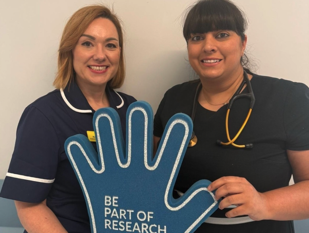 Kasha Hobbs, Diabetes Research Nurse, and Dr Samantha Anandappa, Lead for Diabetes and Endocrinology and Principal Investigator for the study