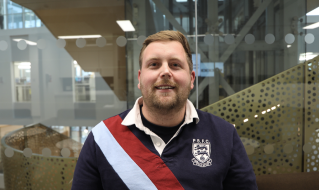 Declan, 28, a glioma patient at The Royal Marsden