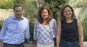 Pictured L-R: Professor Tim Meyer, Professor Mala Maini and Dr Mariana Diniz