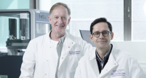 Professor Michael Hubank, Scientific Director of Clinical Genomics and Dr Mikel Valgañón-Petrizan, Head of Clinical Genomics